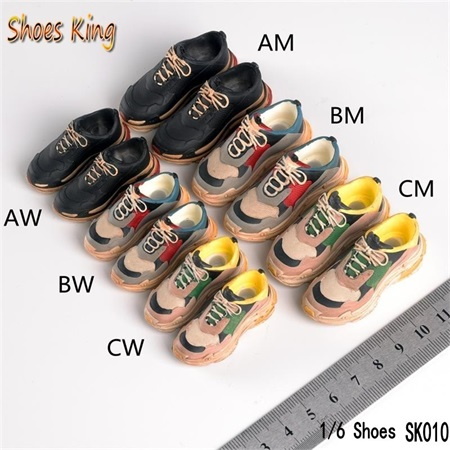Shoes King 1/6 soldier SK010 couple casual sports shoes Paris old dad shoes