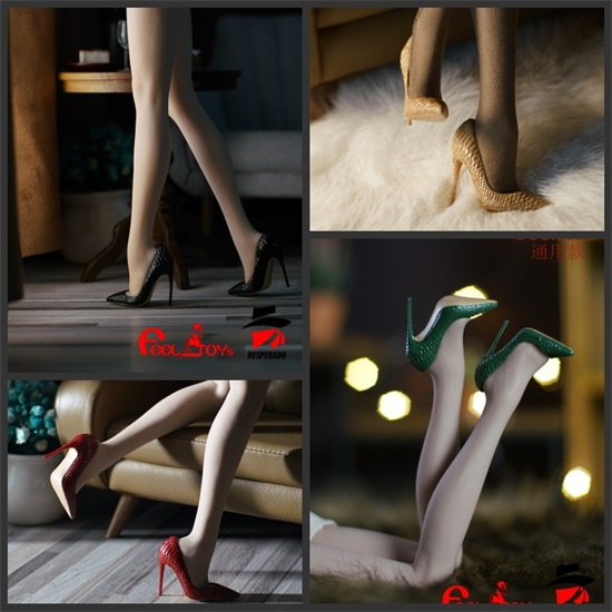 Feeltoys 1/6 FT024 big foot high heels fashion star European and American single shoes